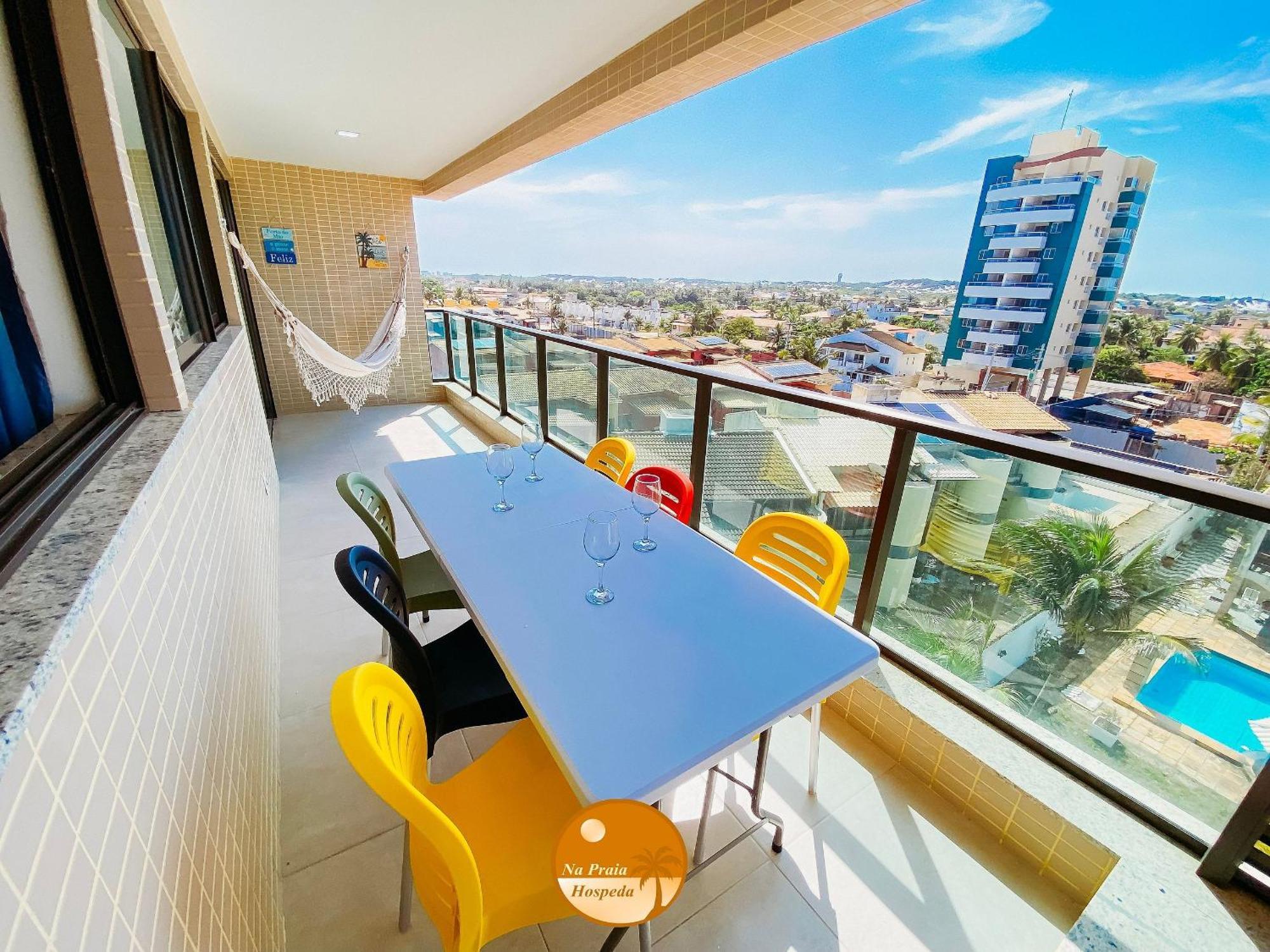 شقة Pe Na Areia, Piscina Borda Infinita, Vaga De Garagem, Portaria 24 Hs السلفادور الغرفة الصورة